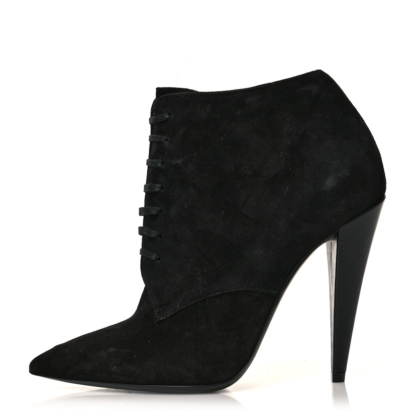 Suede Kiki Lace-Up Ankle Boot 37.5 Black