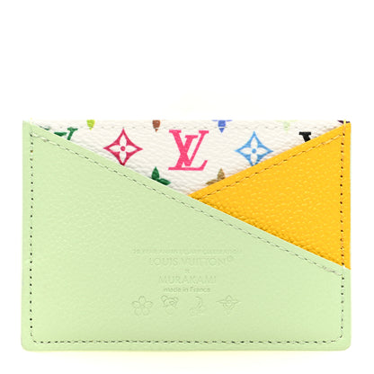 Louis Vuitton LV X TM Monogram Multicolor Criss-Cross Card Holder Green Tea Gingko Green Tea Gingko Yellow 1 of 7
