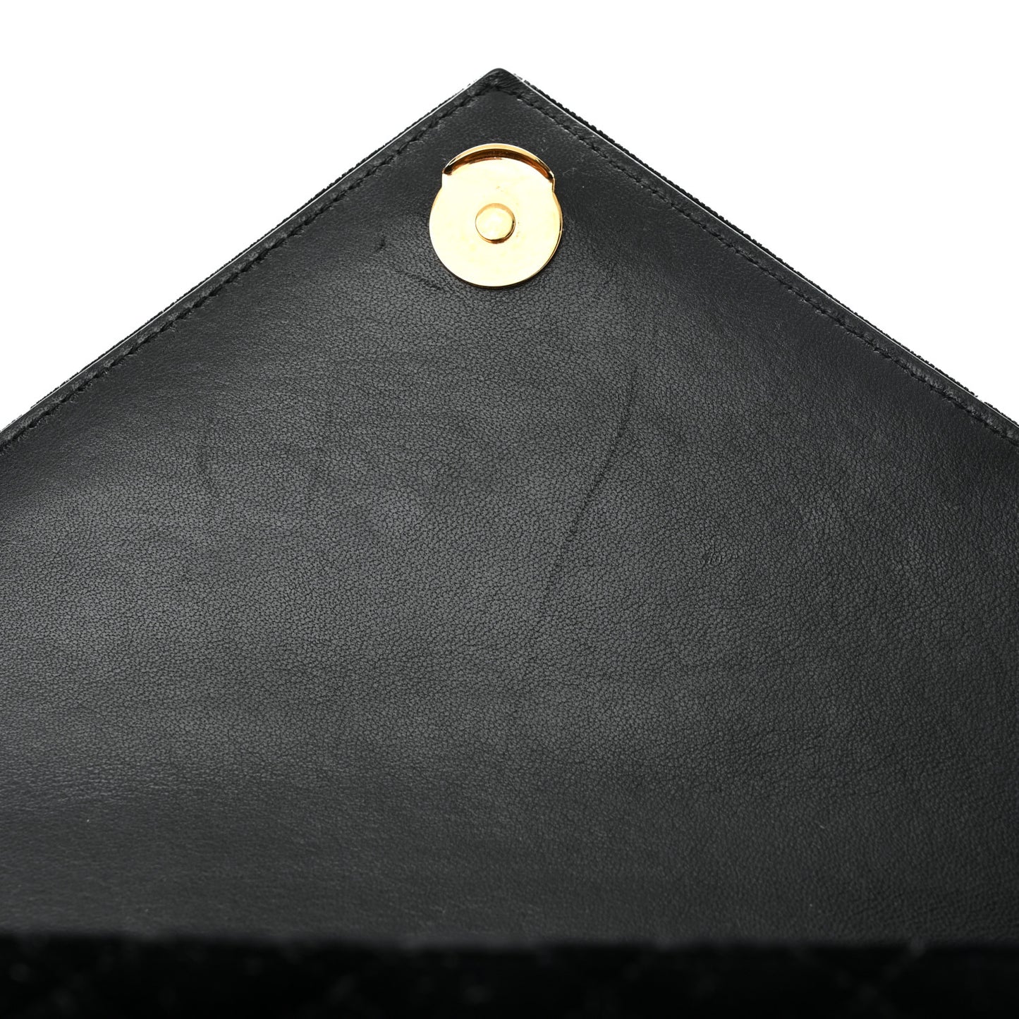 Velvet Tri-Quilt Monogram Medium College Bag Black
