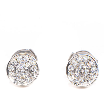 Tiffany Earrings Platinum Diamonds Large Circlet Earrings 1 of 5