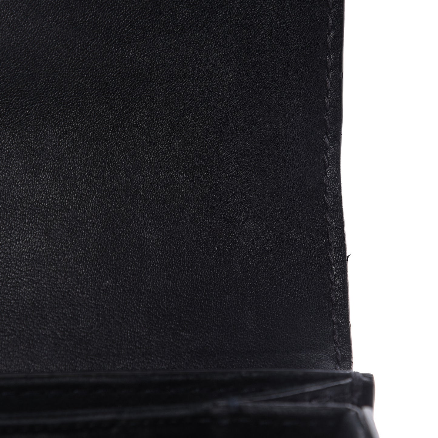 Calfskin Studded Square Dioraddict Flap Black