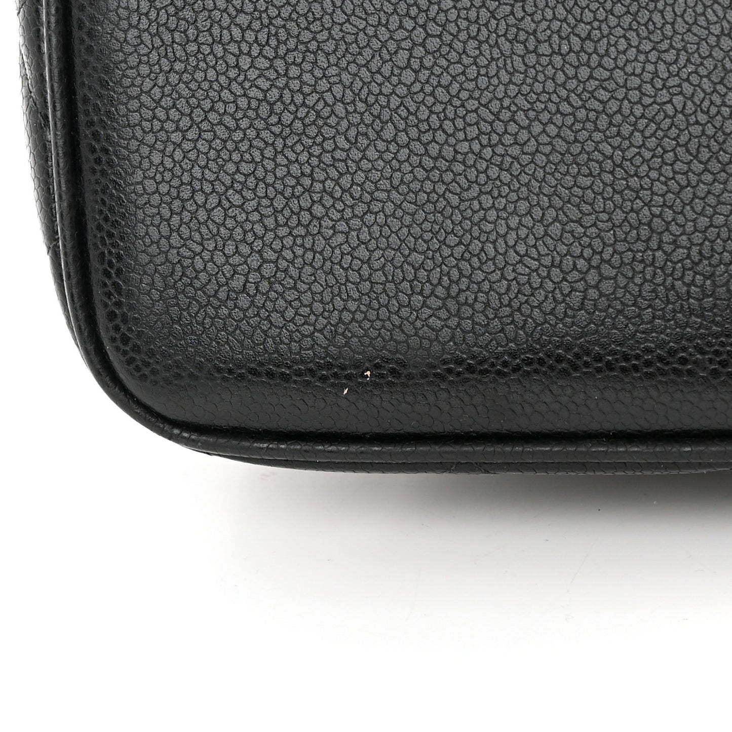Caviar Quilted Medallion Tote Black