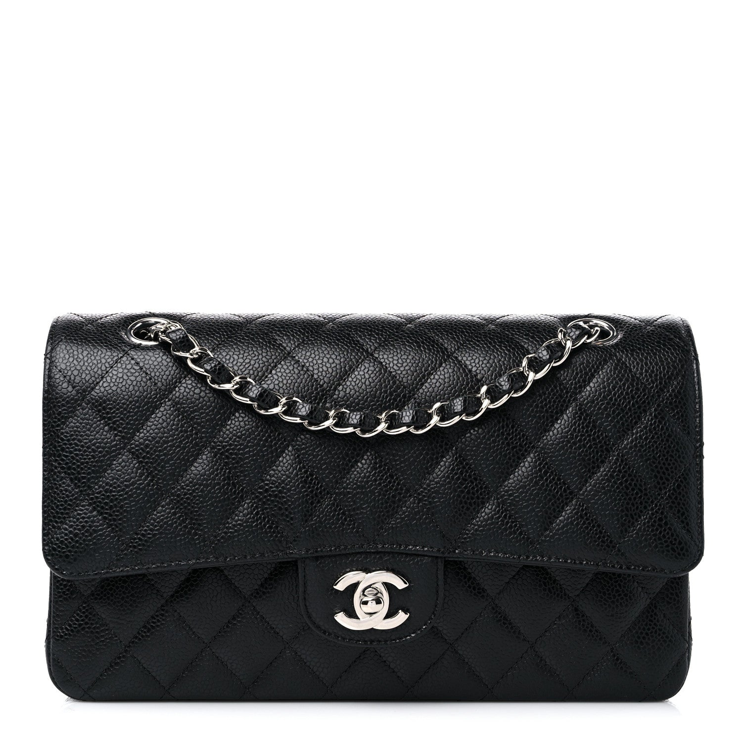 Chanel Caviar Quilted Medium Double Flap Black 1 of 10