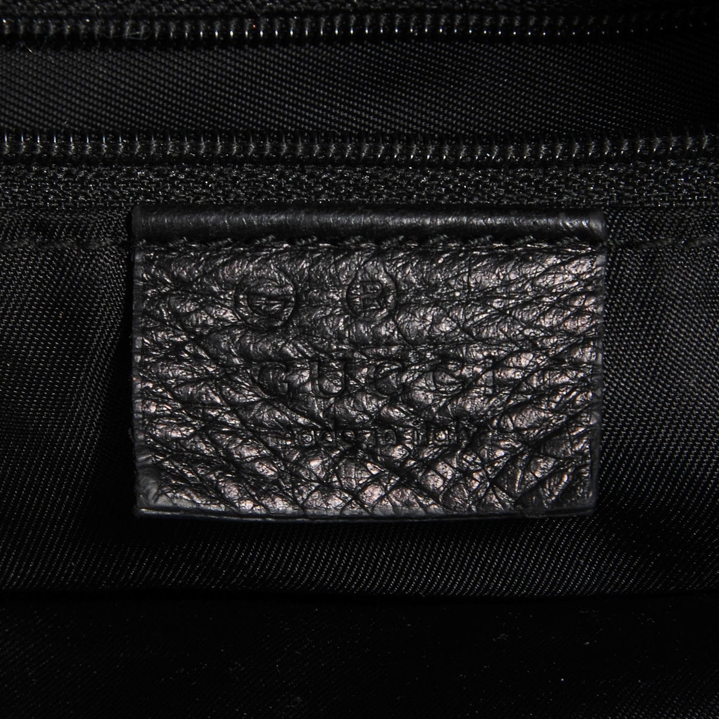 Guccissima Large Full Moon Tote Black