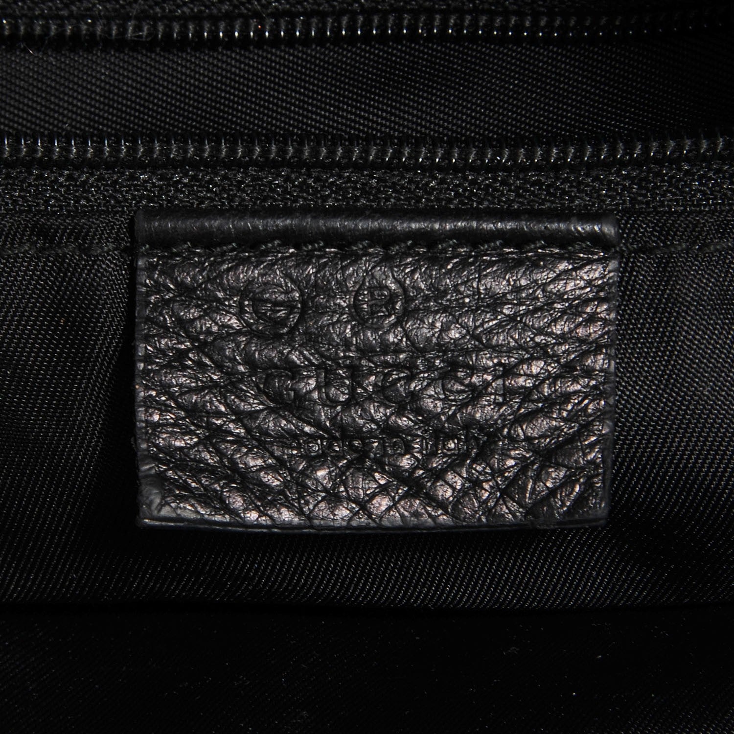 Gucci Guccissima Large Full Moon Tote Black 6 of 7