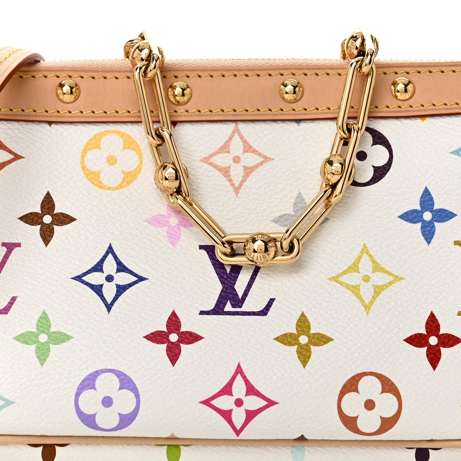Louis Vuitton LV X TM Monogram Multicolor Pochette Accessories White 3 of 10