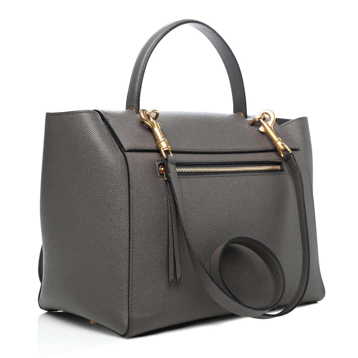 Celine Grained Calfskin Mini Belt Bag Grey 2 of 4