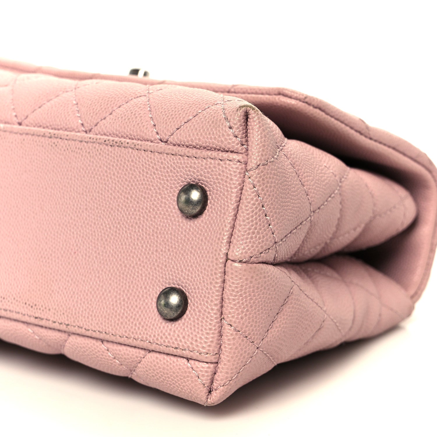 Chanel Caviar Quilted Mini Coco Handle Flap Light Pink 11 of 12