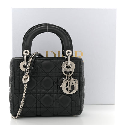 Christian Dior Lambskin Cannage Mini Lady Dior Black 14 of 14