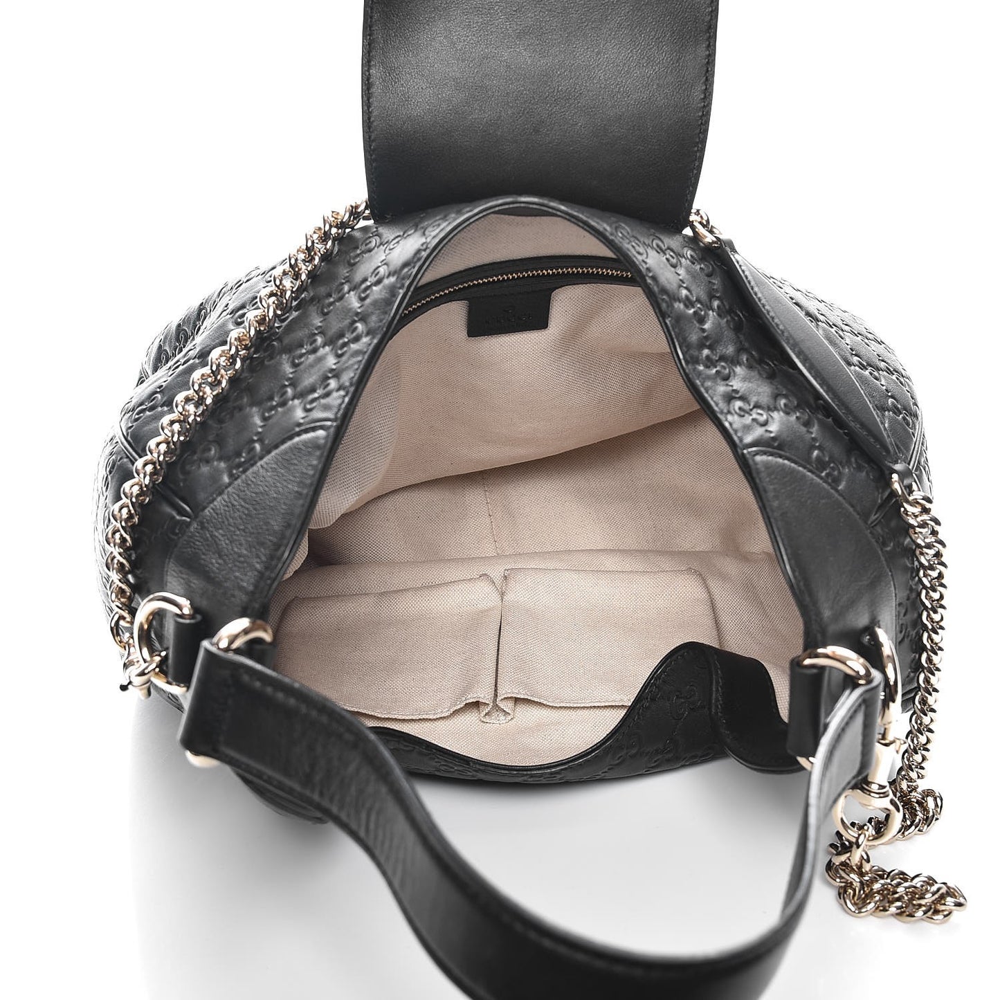 Guccissima Medium Emily Hobo Black