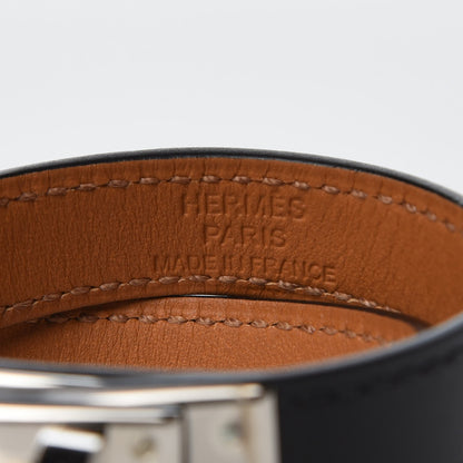 Hermes Chamonix Kelly Double Tour Bracelet XS Black 4 of 9