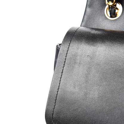 Chanel Lambskin Quilted Jumbo Double Flap Black 10 of 15