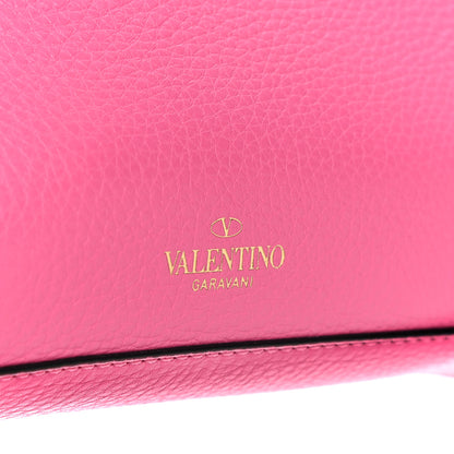 Valentino Garavani Pebbled Calfskin Medium Rockstud Flip Lock Crossbody Bag Feminine Pink 9 of 12