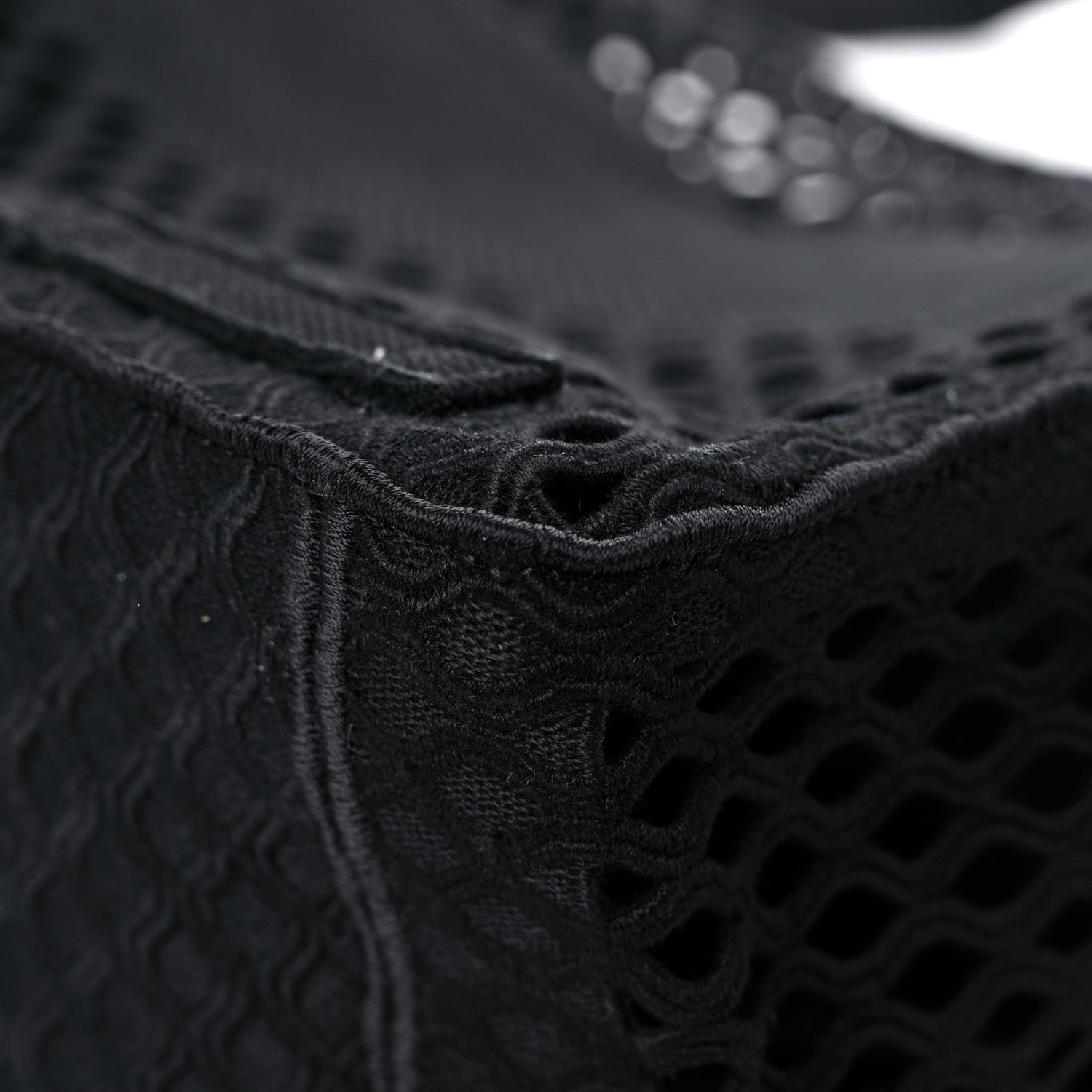 Christian Dior Canvas Embroidered Mesh Diorcamp Messenger Black 11 of 14