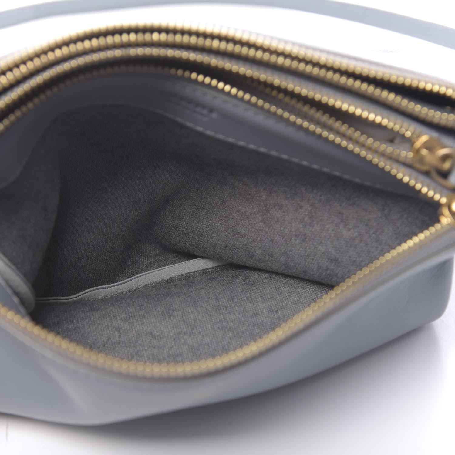 Celine Lambskin Small Trio Crossbody Bag Storm 5 of 13