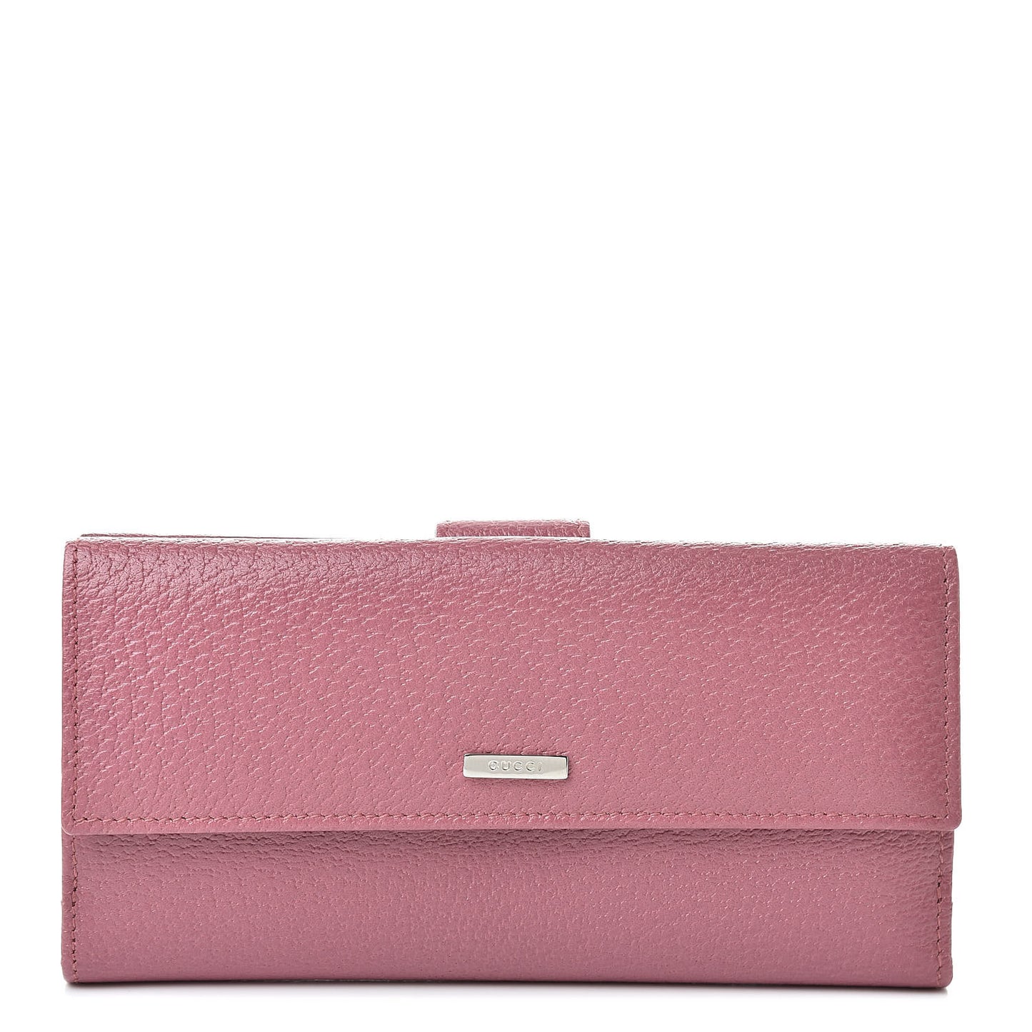 Calfskin Continental Wallet Pink
