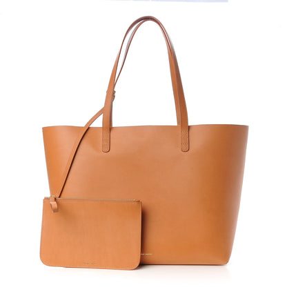 Mansur Gavriel Vegetable Tanned Calfskin Small Shopping Bag Camello Rosa 2 of 17
