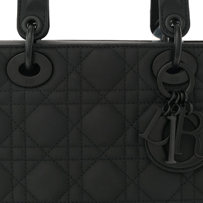Christian Dior Ultra Matte Calfskin Cannage Small Lady Dior Black 8 of 10