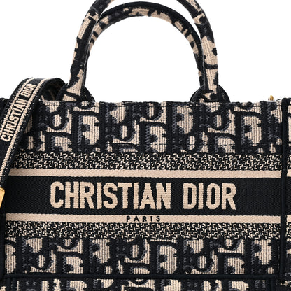 Christian Dior Oblique Mini Book Tote With Strap Blue Multicolor 8 of 12