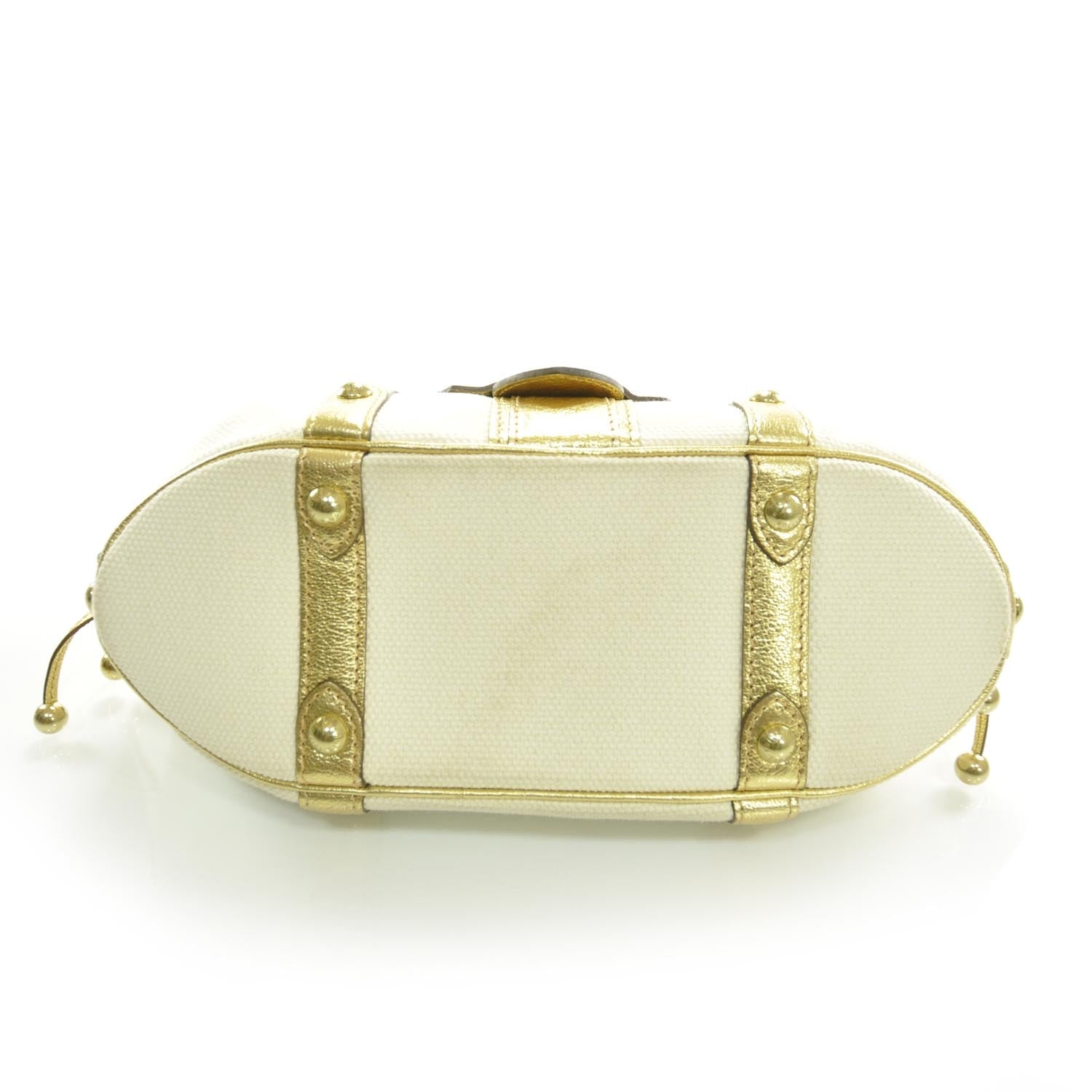 Louis Vuitton Antigua Theda GM Gold White 4 of 7