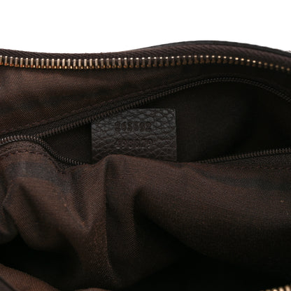 Gucci Crystal Monogram D Ring Gold Hobo Brown 7 of 11
