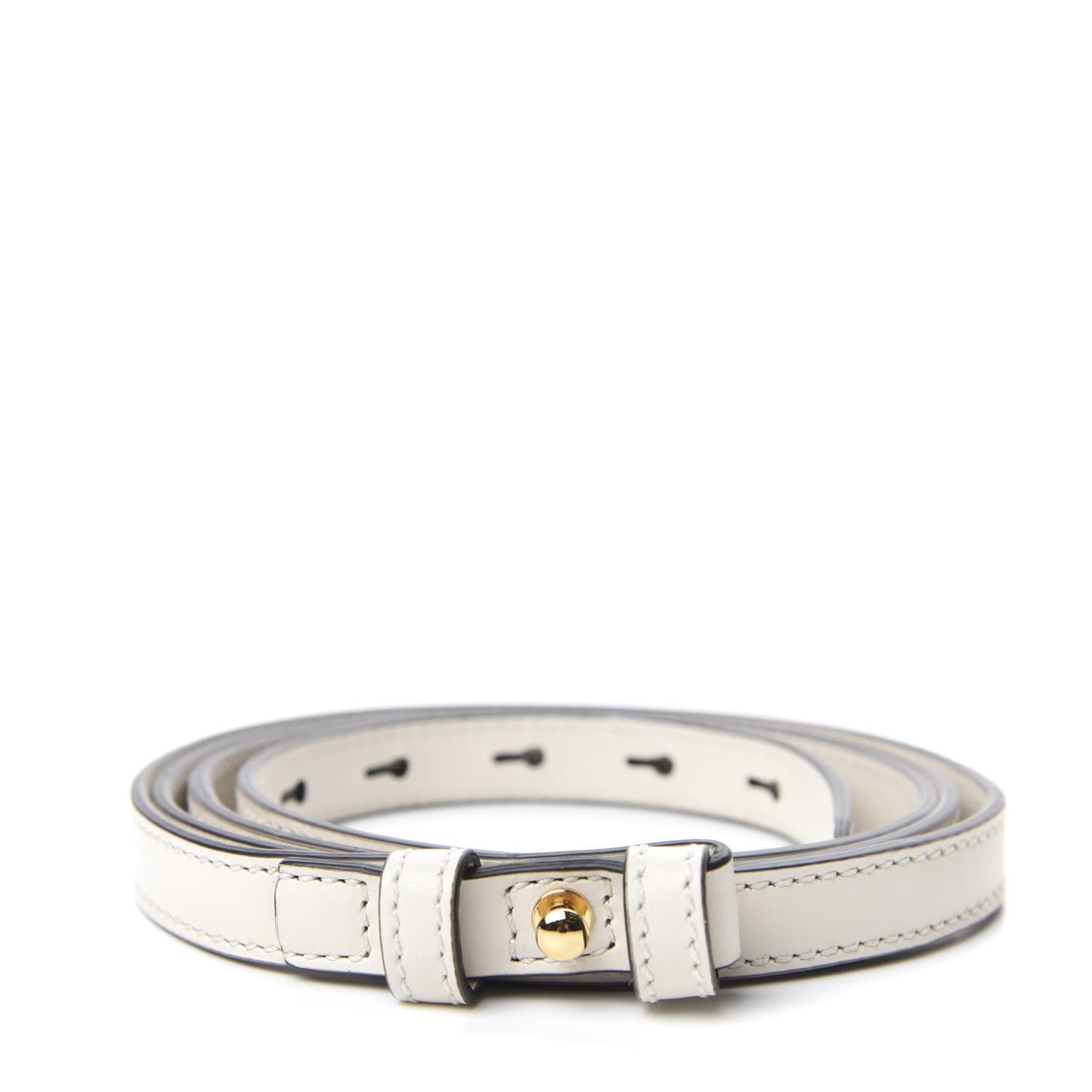Calfskin Animal Studs Mini Sylvie Top Handle Bag White