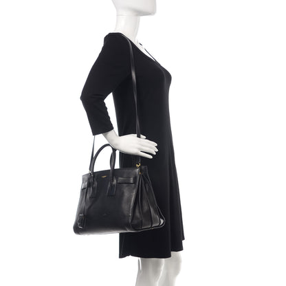 Saint Laurent Smooth Calfskin Small Sac De Jour Black 2 of 11
