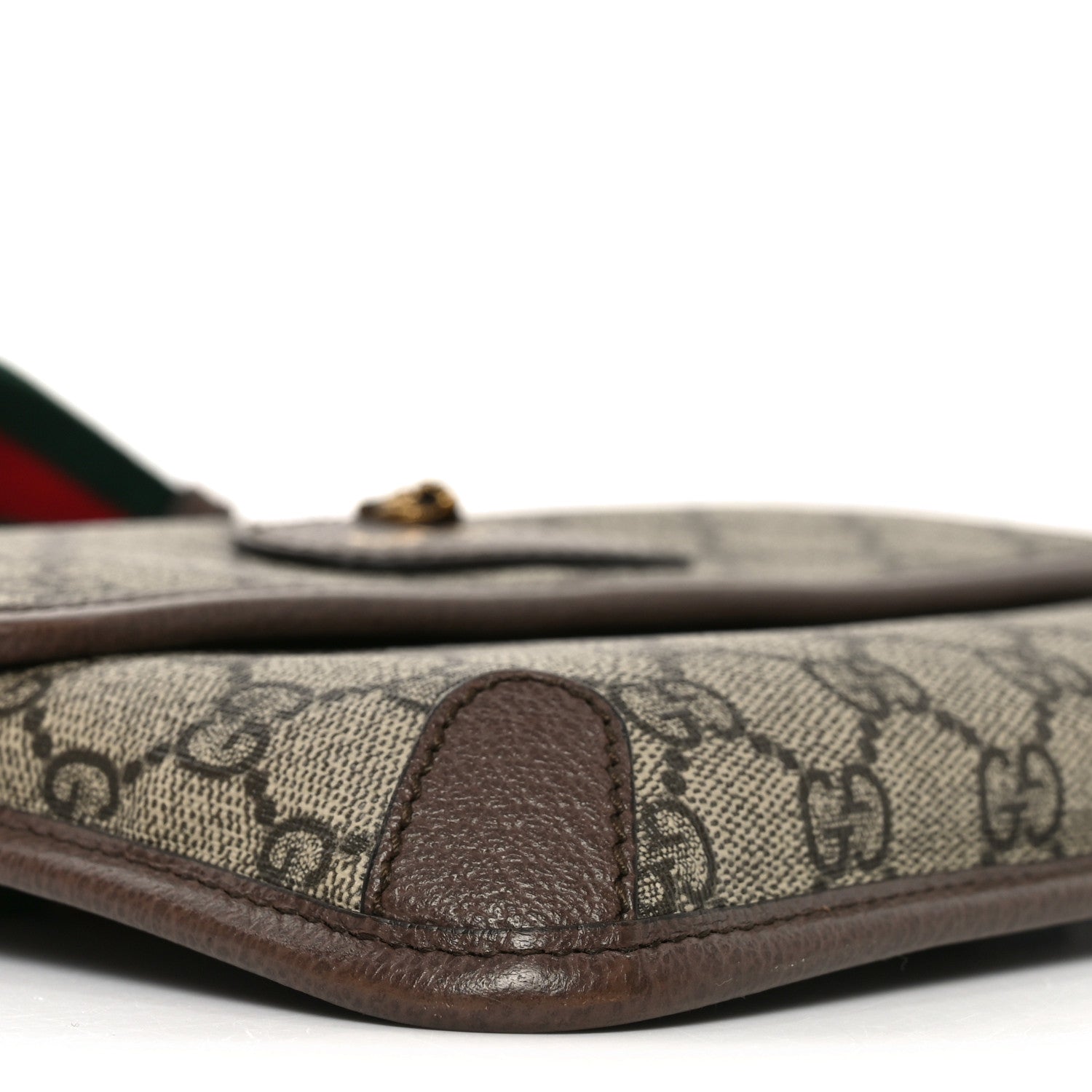 Gucci GG Supreme Monogram Neo Vintage Web Belt Bag Brown 9 of 11