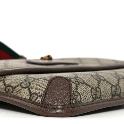 Gucci GG Supreme Monogram Neo Vintage Web Belt Bag Brown 9 of 11