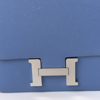 Hermes Epsom Constance 24 Bleu Azur 11 of 13
