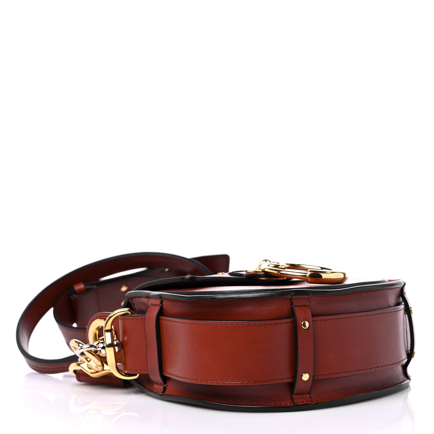 Calfskin Small Tess Bag Sepia Brown