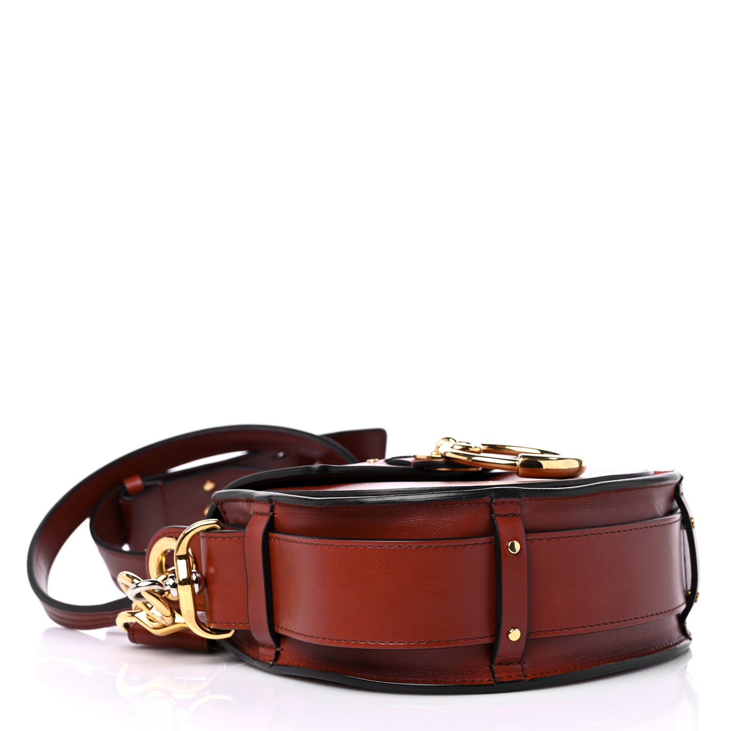 Chloe Calfskin Small Tess Bag Sepia Brown 3 of 12