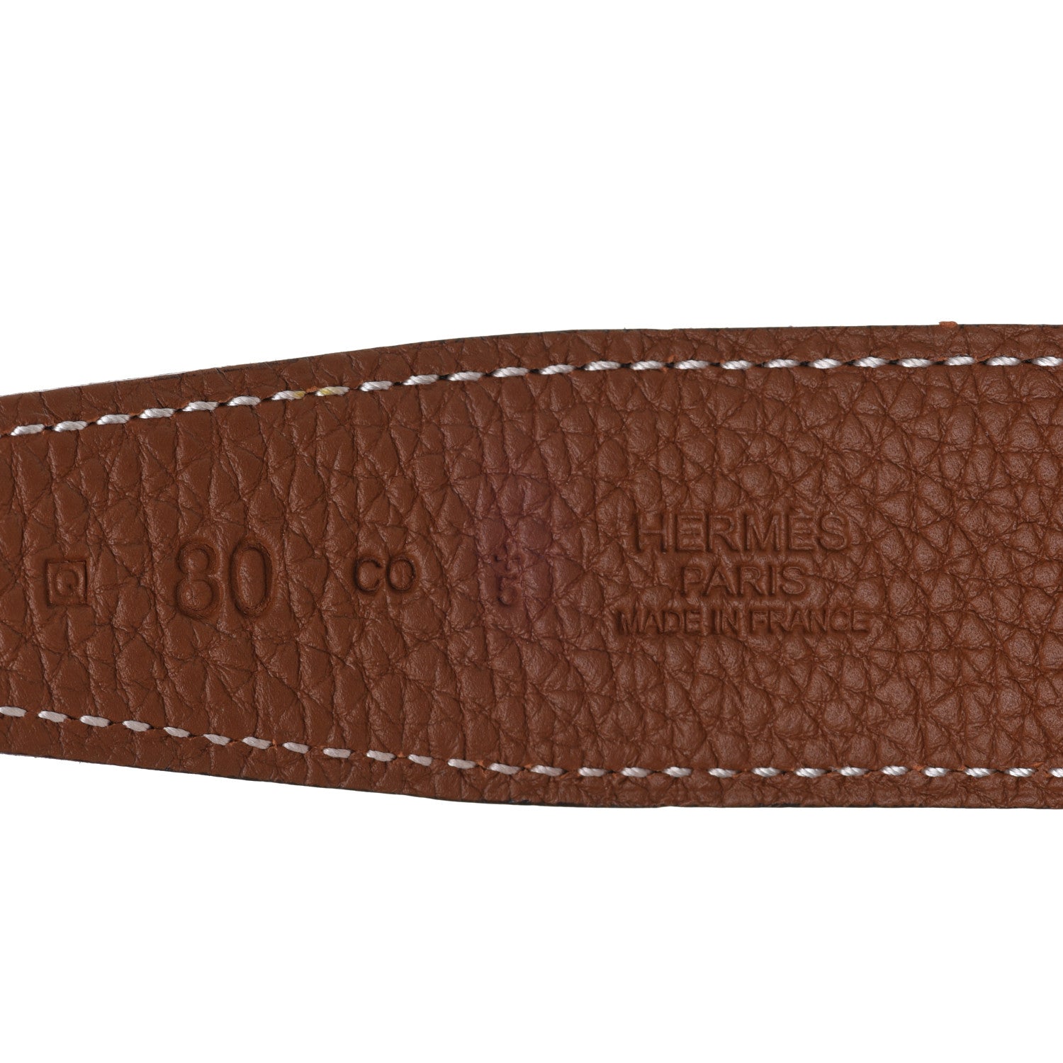 Hermes Box Togo 32mm Constance H Belt 80 Black Gold 4 of 11