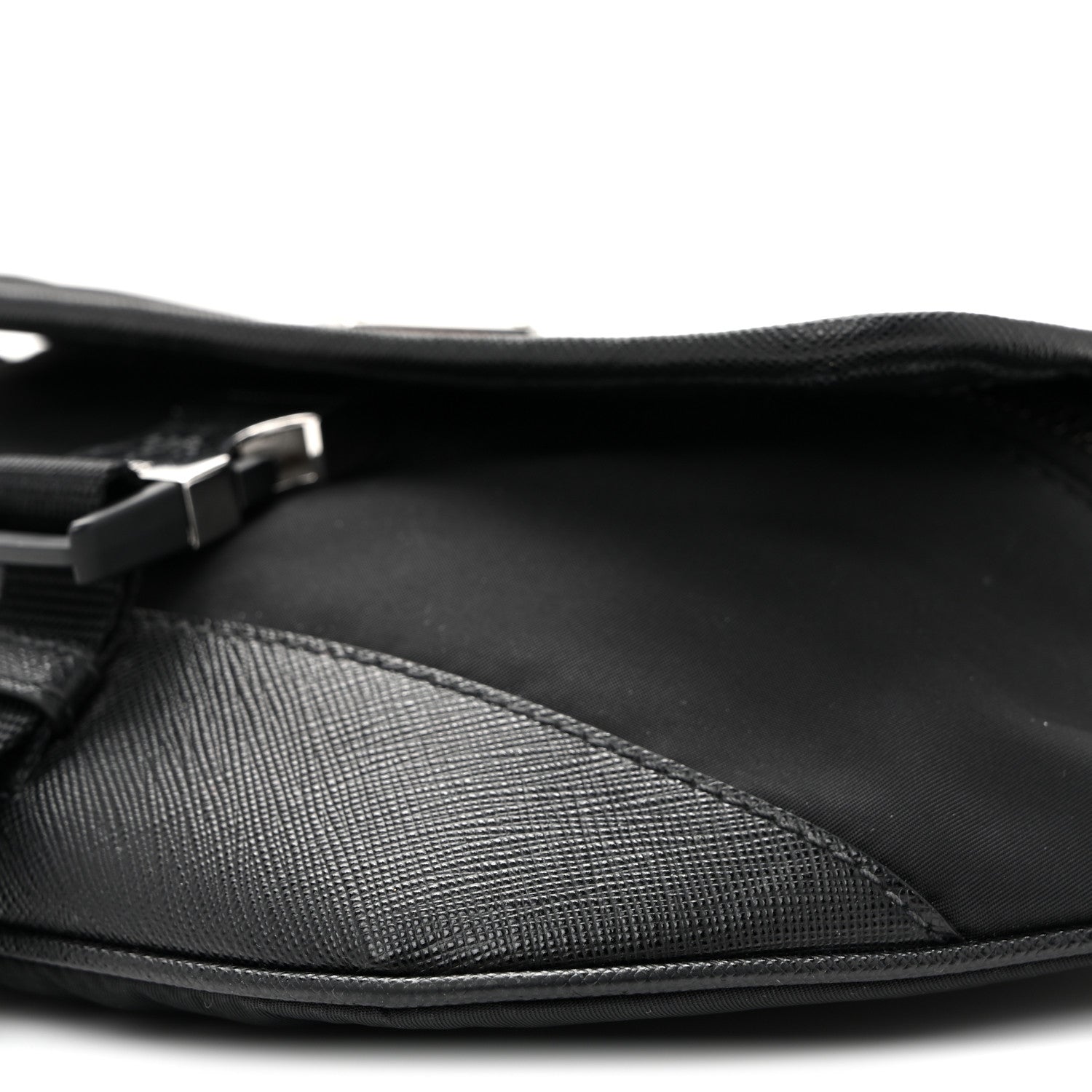 Prada Re-Nylon Saffiano Sling Bag Black 10 of 10
