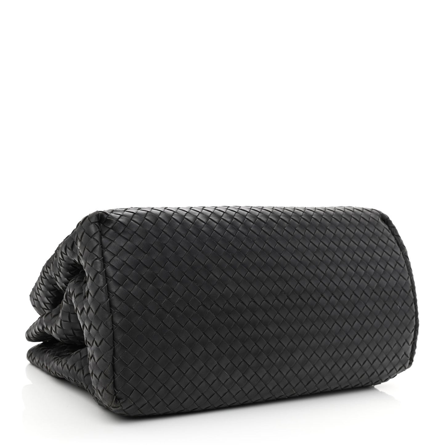 Nappa Intrecciato Medium Roma Tote Black