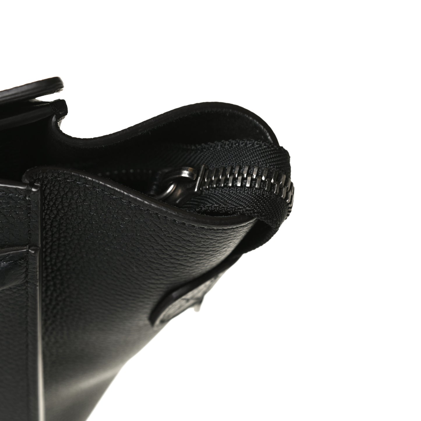 Drummed Calfskin Micro Luggage Black