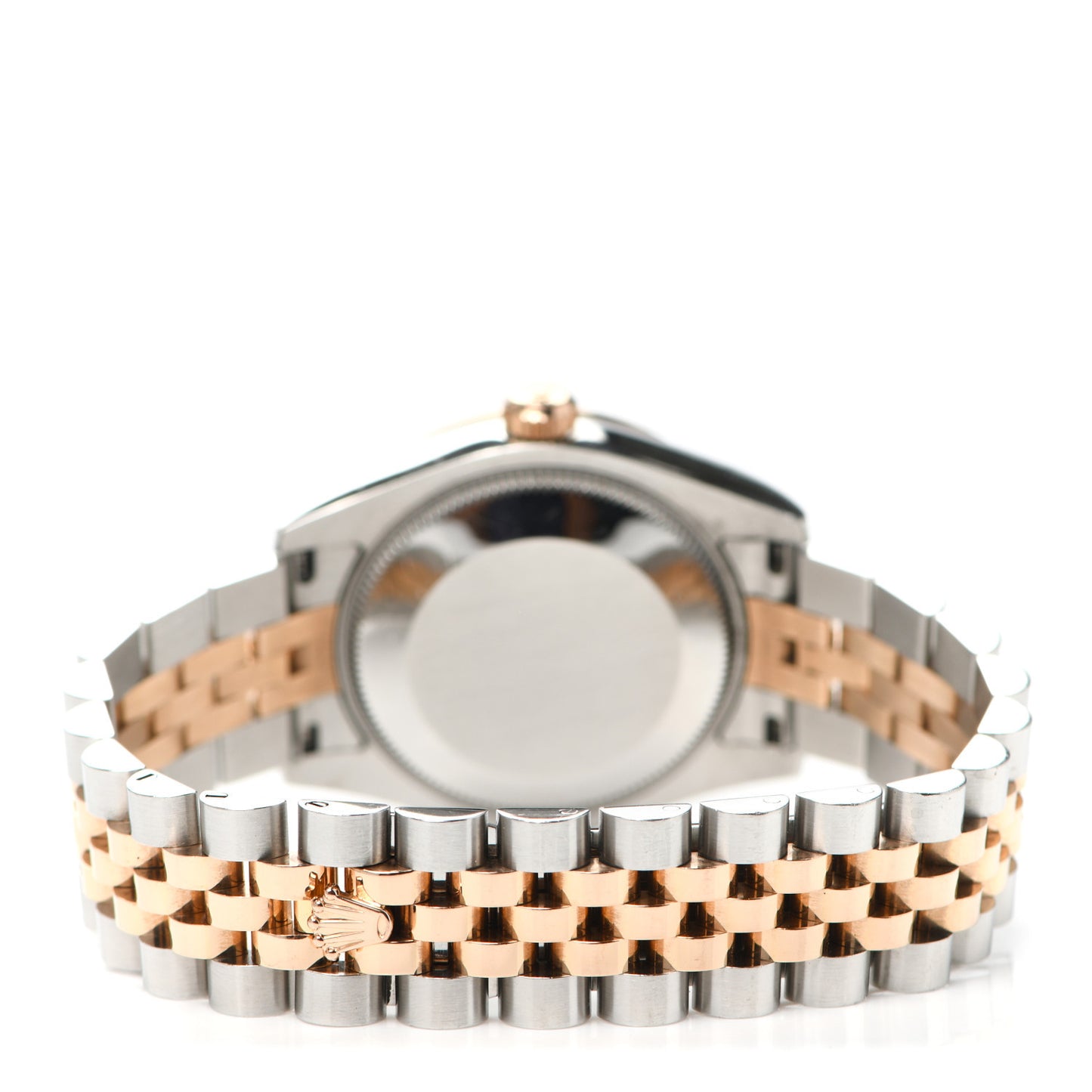 Stainless Steel 18K Everose Gold Diamond 31mm Oyster Perpetual Datejust Watch Chocolate Roman 178341