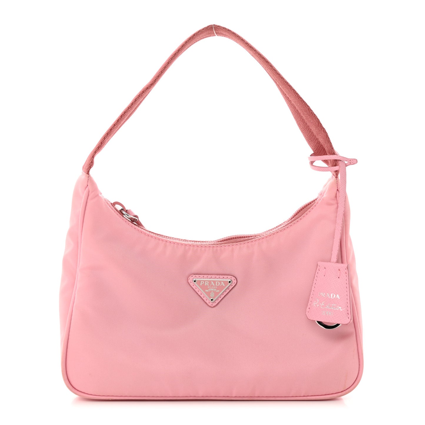 Tessuto Nylon Saffiano Mini Re-Edition 2000 Bag Rosa