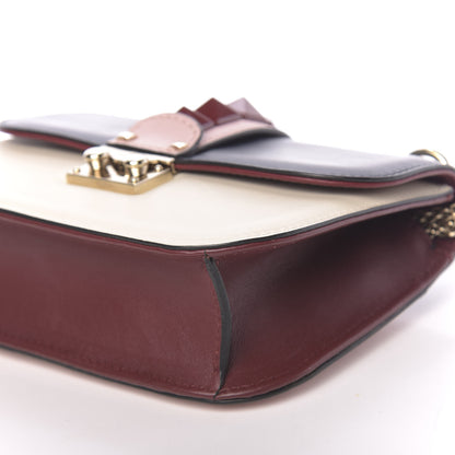 Valentino Garavani Vitello Small Glam Lock Rockstud Flap Light Ivory Water Rose Marine Rubin 8 of 13