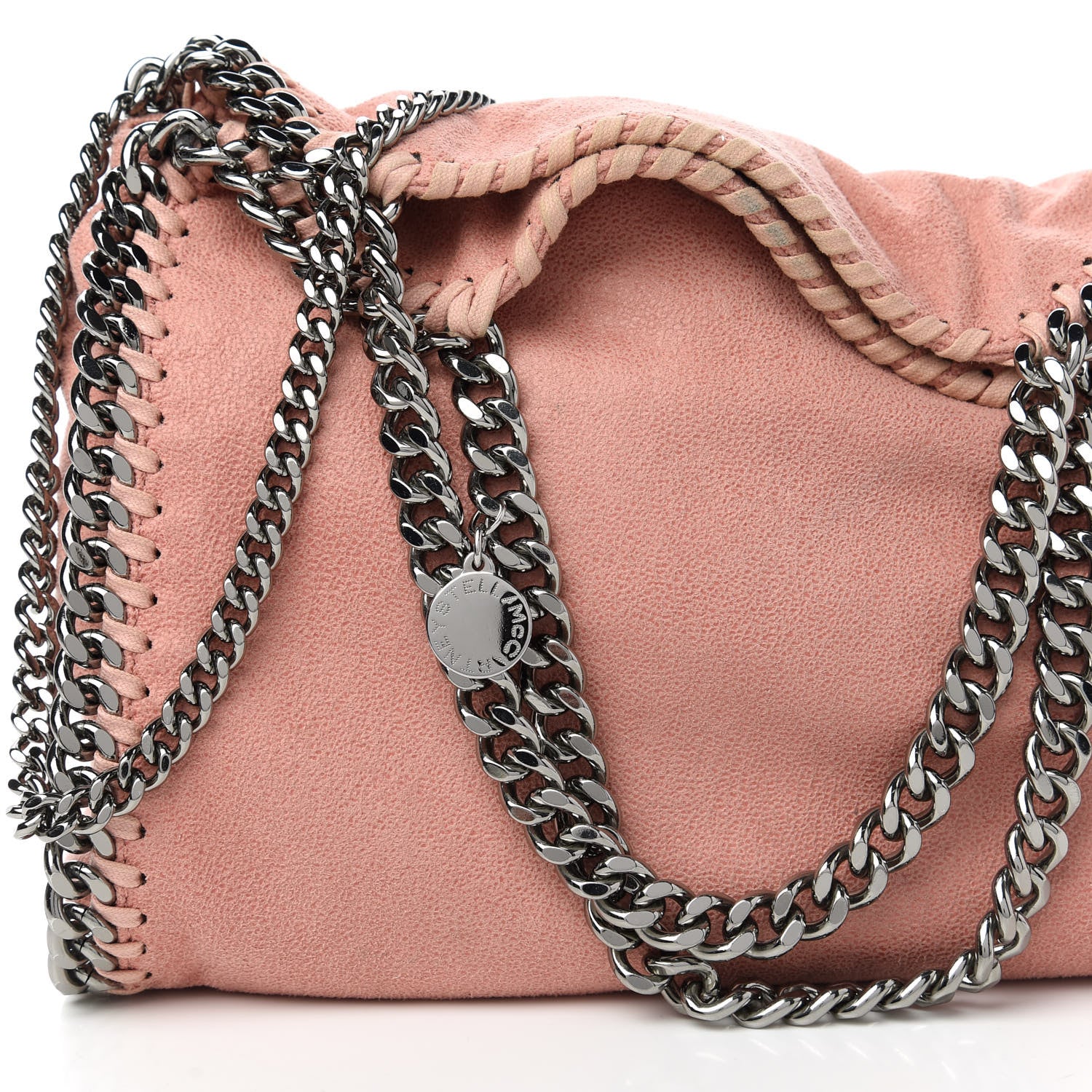 Stella McCartney Shaggy Deer Mini Falabella Fold Over Tote Pink 10 of 10