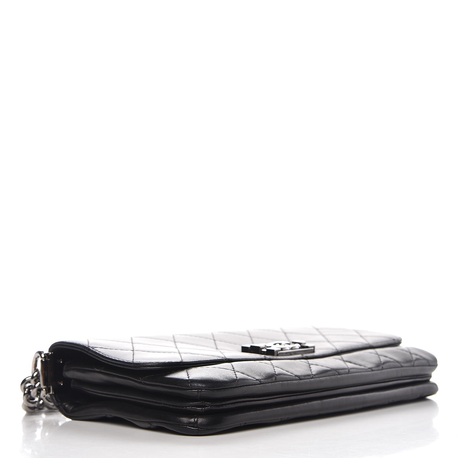 Chanel Lambskin Quilted Boy Accordion Flap Bag Black 4 of 10