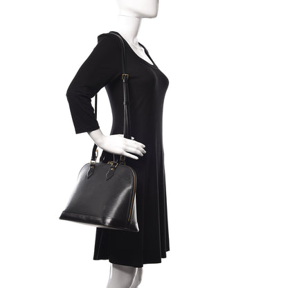 Louis Vuitton Epi Alma PM Black 2 of 18