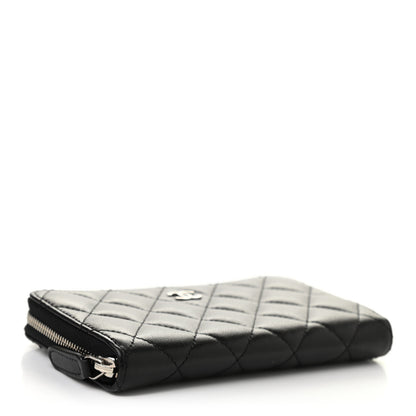 Chanel Lambskin Quilted Small Gusset Zip Around Wallet 4 of 9