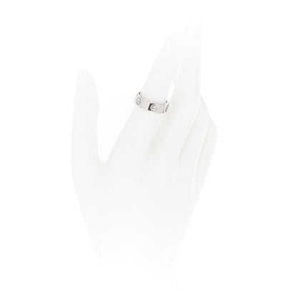 Cartier 18K White Gold 5.5mm LOVE Ring 52 6 2 of 5