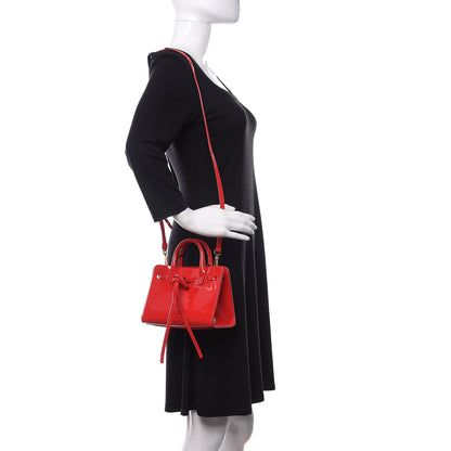 Mansur Gavriel Patent Mini Mini Sun Bag Flamma 2 of 11