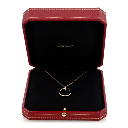 Cartier 18K Yellow Gold Diamond Juste Un Clou Pendant Necklace 5 of 5