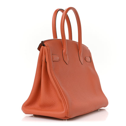 Hermes Togo BIRKIN 30 Orange 3 of 10
