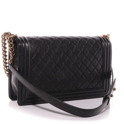 Chanel Caviar Medium Boy Flap Bag Black 3 of 9