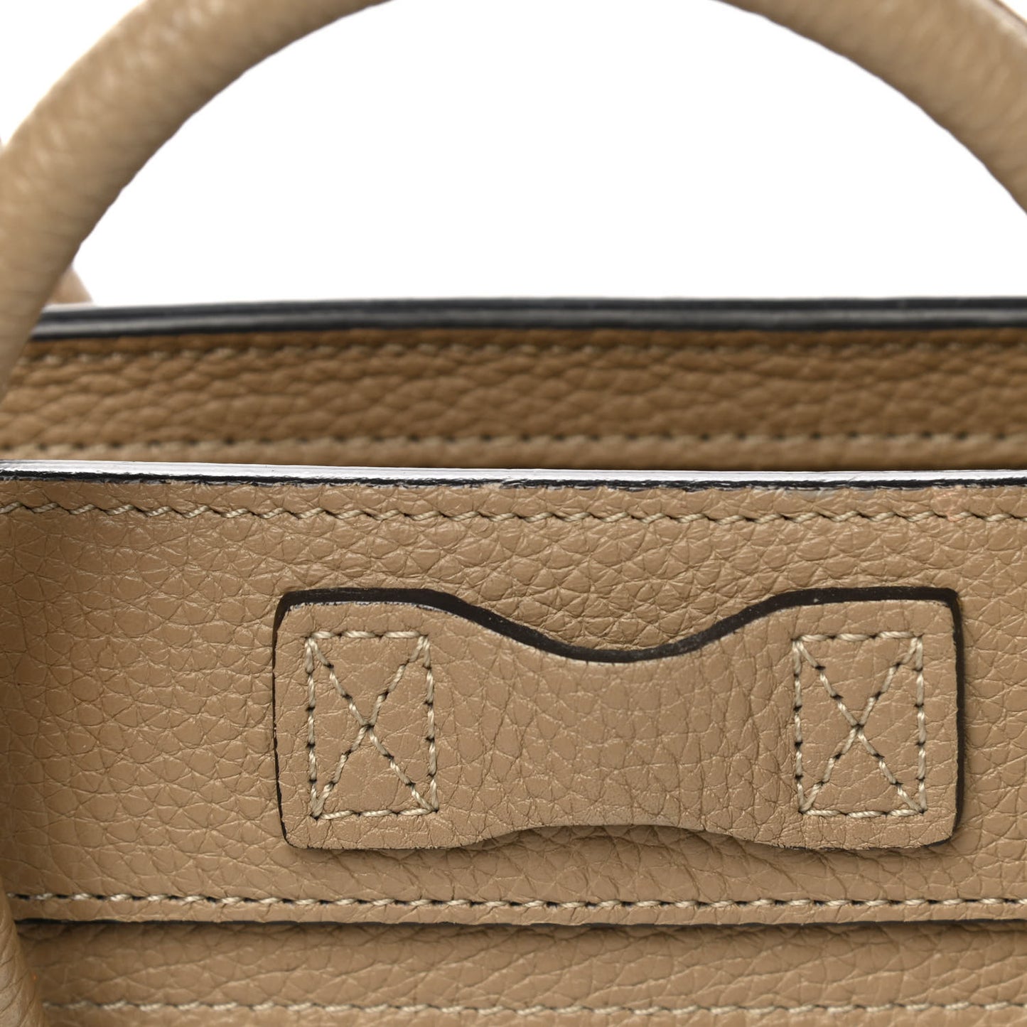 Drummed Calfskin Nano Luggage Dune