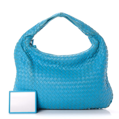Bottega Veneta Nappa Intrecciato Medium Veneta Hobo Turquoise 1 of 12
